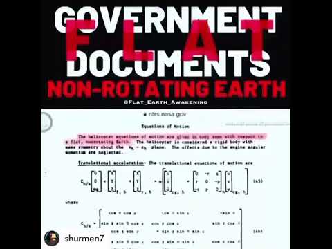 NASA…. ‘A FLAT non Rotating Earth’