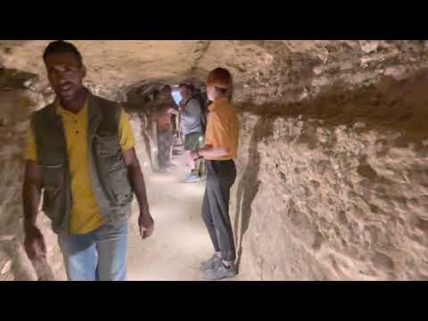 Deep Under The Step Pyramid At Saqqara In Egypt