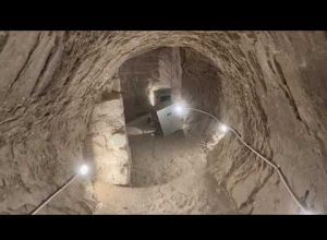 Exploring Ancient Tunnels Under The Step Pyramid At Saqqara In Egypt