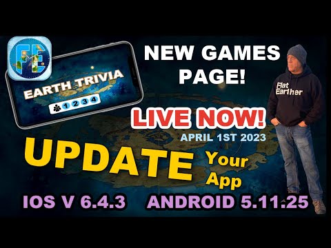 NEW GAMES panel is now LIVE on Google and Apple – Flat Earth Clock