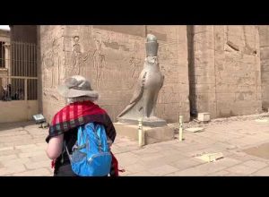 Entering Edfu Temple In Egypt