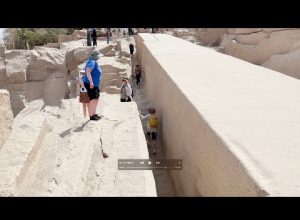 Rare Video In The Trench Of The 1200 Ton Unfinished Obelisk At Aswan In Egypt