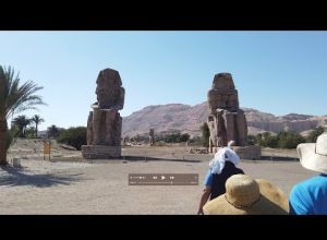Giant Megalithic Human Sculptures At The Ramesseum And Memnon Near Luxor In Egypt