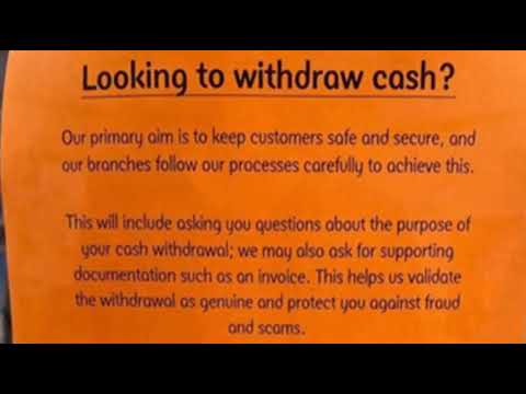 Trying to Withdraw Cash? Big Banks Like Chase Wants To Know Why, And NatWest Wants to See Proof!