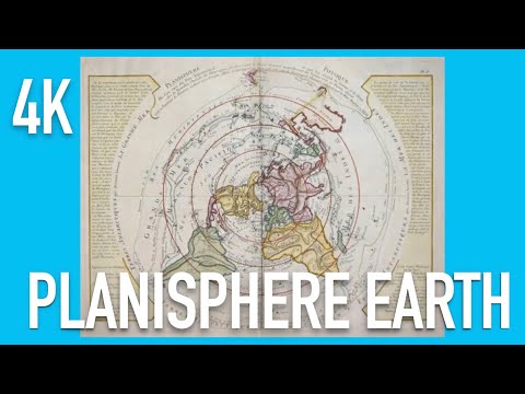 *NEW* Planisphere Earth (4K) 1762 – Old Map by P. Buache and the French Academy of Sciences